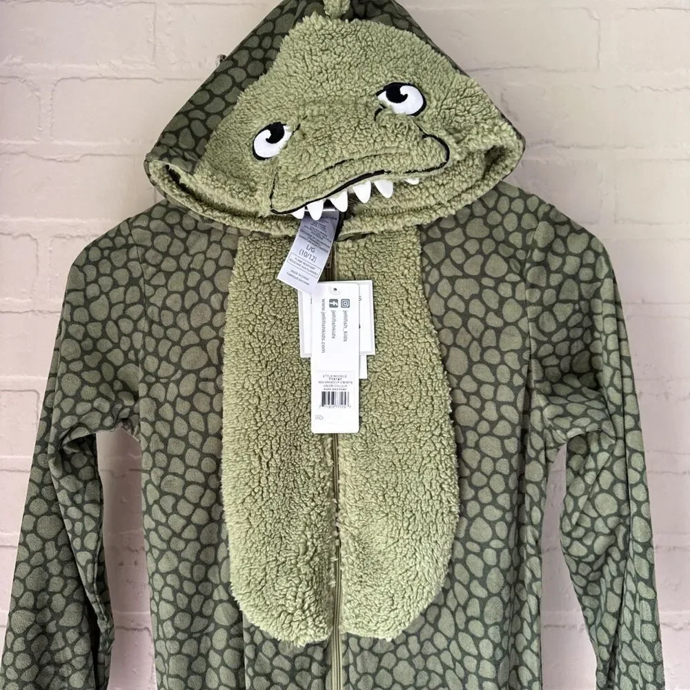 Jellifish jumpsuit  One Piece Sleeper Pajamas 10/12 NEW Dinosaur costume
